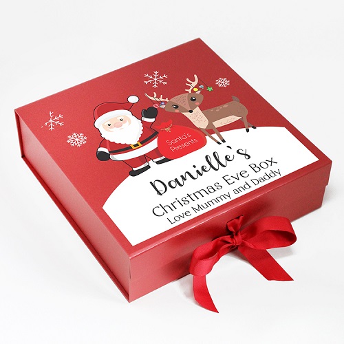 christmas santa's present box