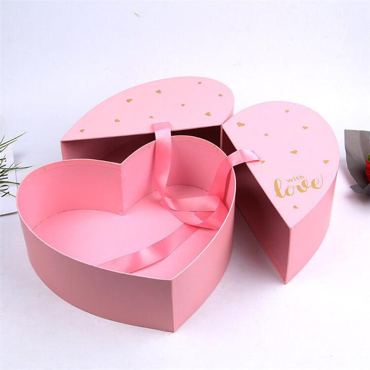 heart shape paper gift box