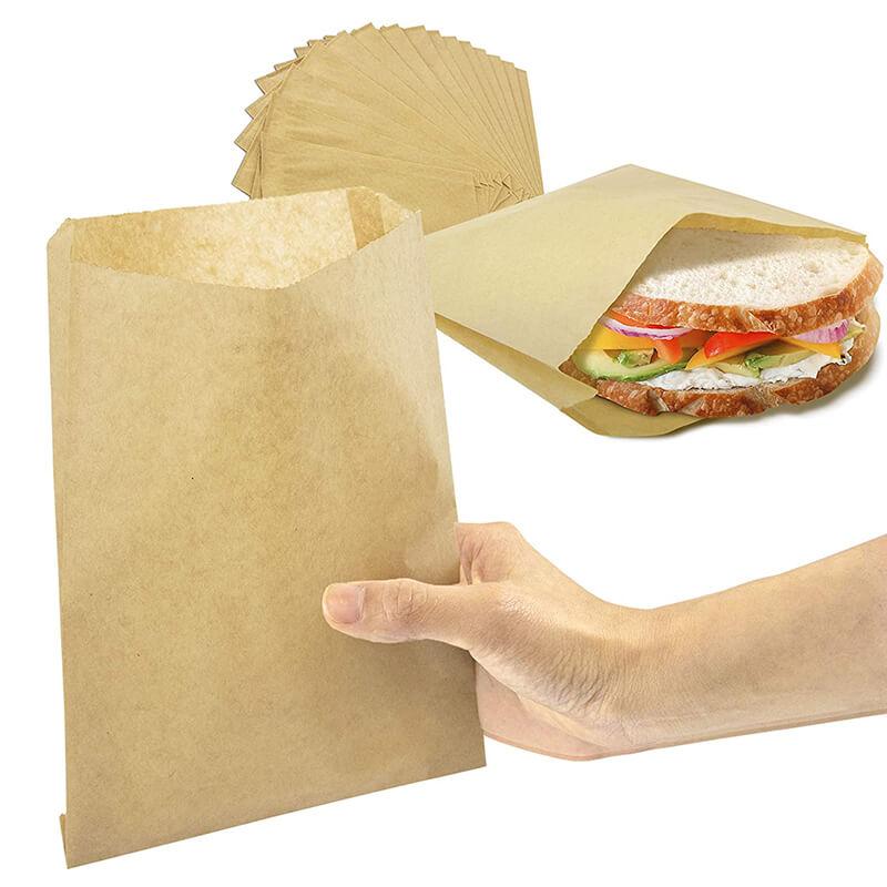 recyclable greasy food kraft bags