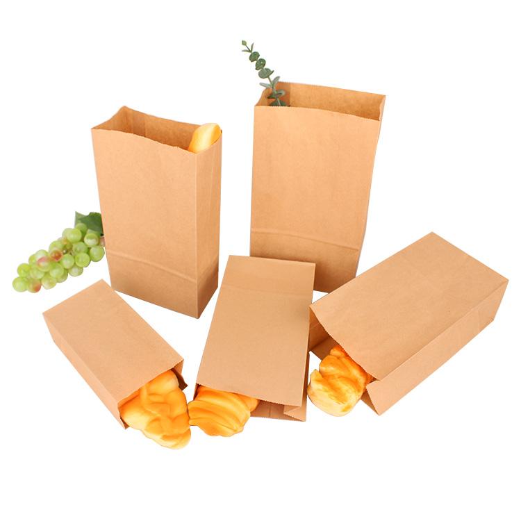 block bottom kraft paper bags